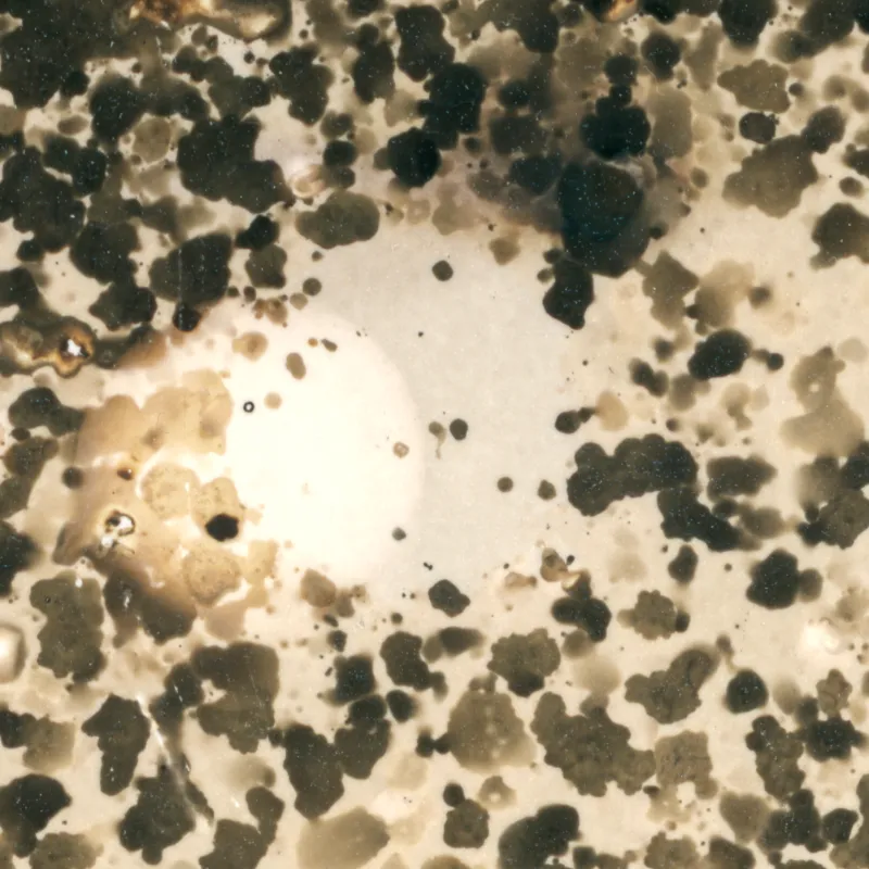 Lumen prints of chemical reaction.