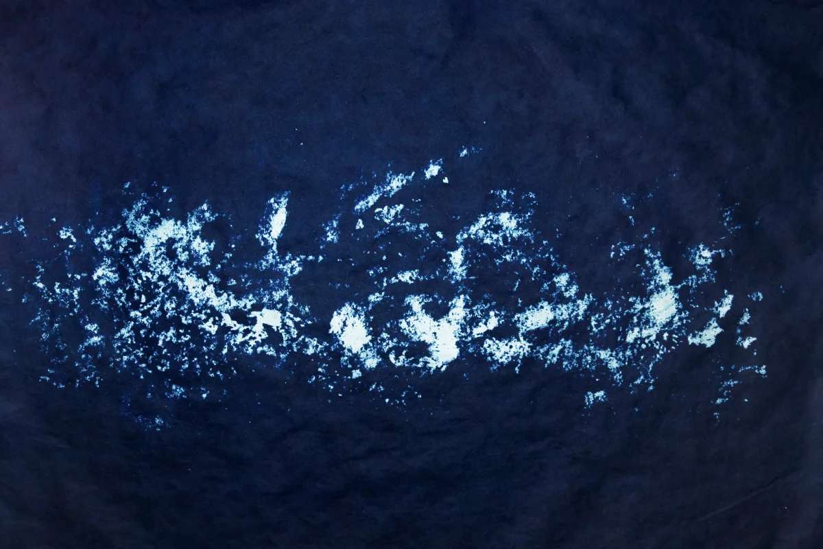 Cyanotype of ashes.
