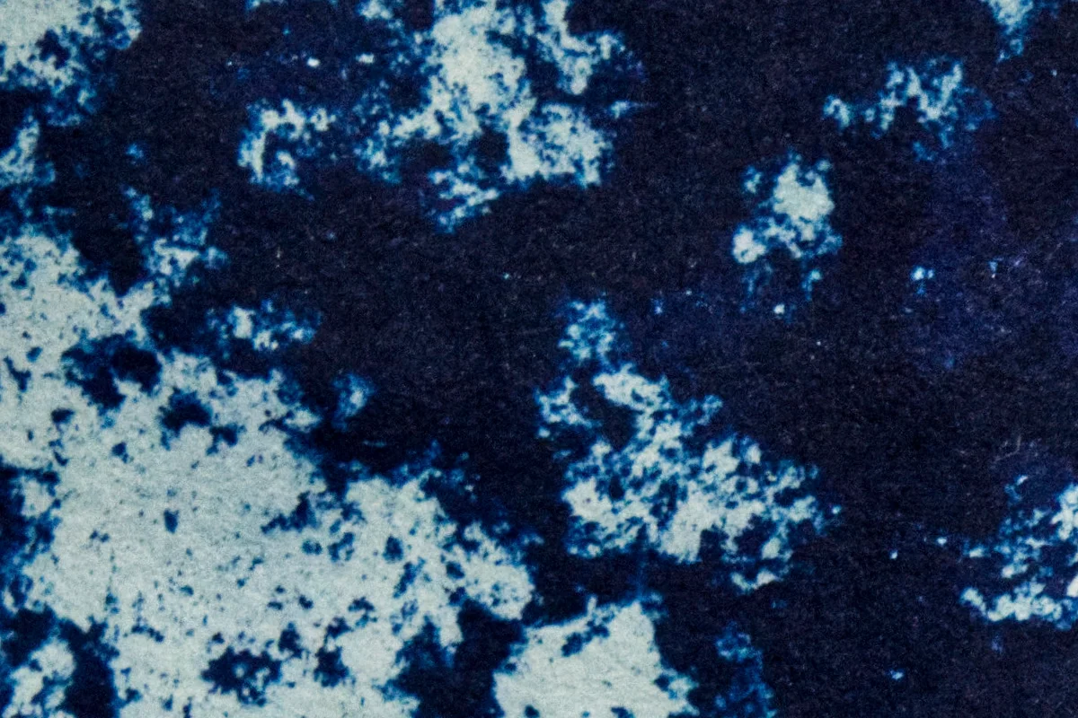Cyanotype of ashes.