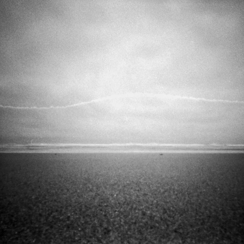 Pinhole photo of landscape.