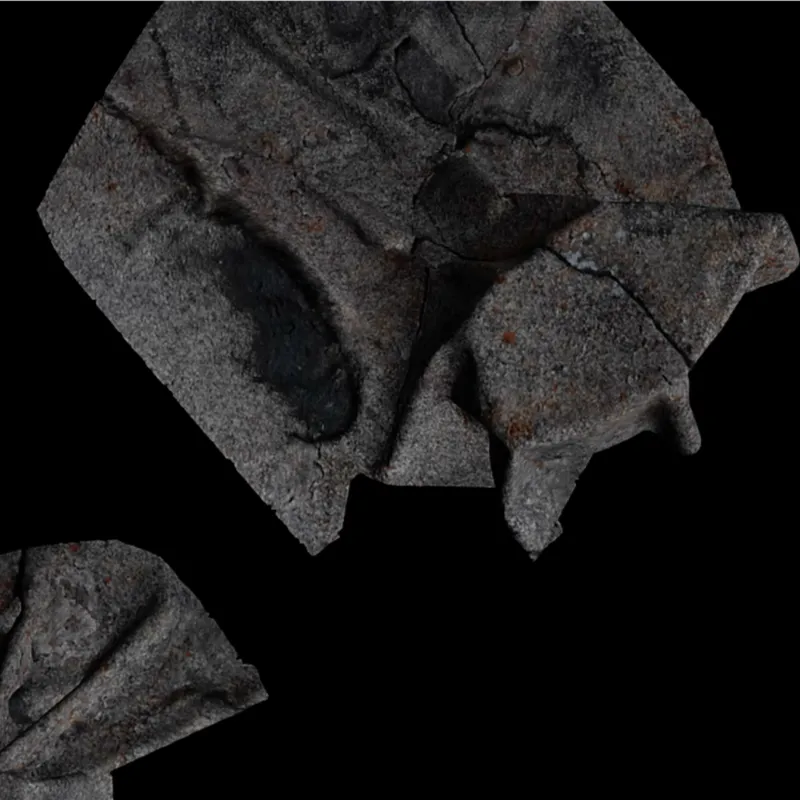 Rocks like sheets of cloths moving across a surface.