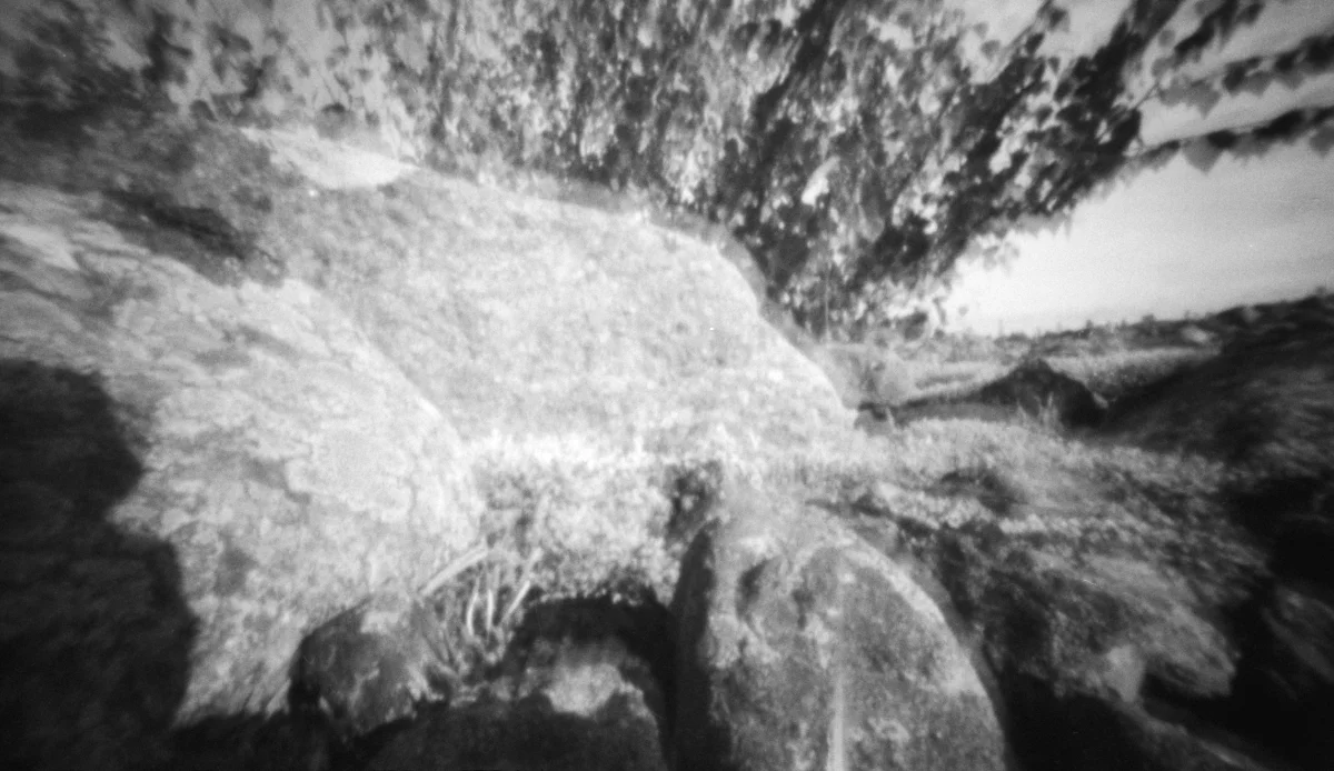 Pinhole photography landscape.
